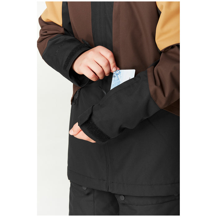 Picture Organic Cossmo Jacket - Kids' Black Brown Sugar Chicory Coffee