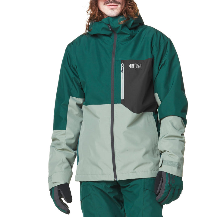 Picture Organic Nitric Jacket - Men's Ponderosa Pine Laurel Wreath Black