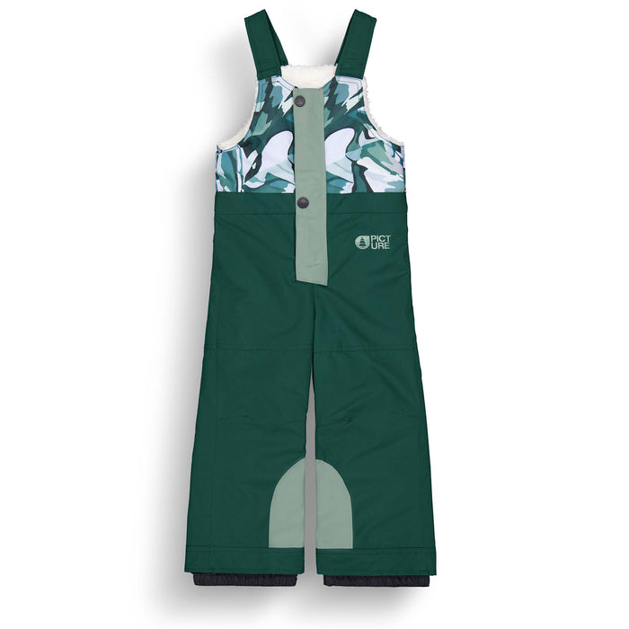 Picture Organic Snowy Bibs - Toddlers' Ponderosa Pine Peppup Print