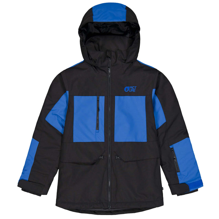 Picture Organic Stony Jacket - Boys' Black Deep Ultramarine