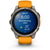 Garmin fenix 8 - Sapphire AMOLED Smartwatch Titanium w/Spark Orange/Graphite Silicone Band
