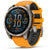 Garmin fenix 8 - Sapphire AMOLED Smartwatch Titanium w/Spark Orange/Graphite Silicone Band