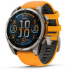 Titanium w/Spark Orange/Graphite Silicone Band