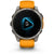 Garmin fenix 8 - Sapphire AMOLED Smartwatch Titanium w/Spark Orange/Graphite Silicone Band