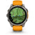 Garmin fenix 8 - Sapphire AMOLED Smartwatch Titanium w/Spark Orange/Graphite Silicone Band