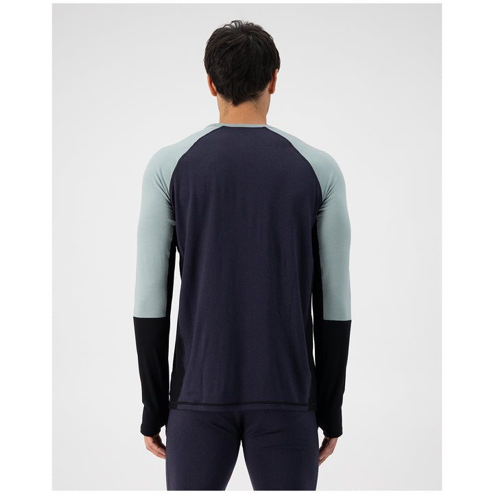 MONS ROYALE Olympus Long Sleeve Top - Men's Dew/9 Iron/Black
