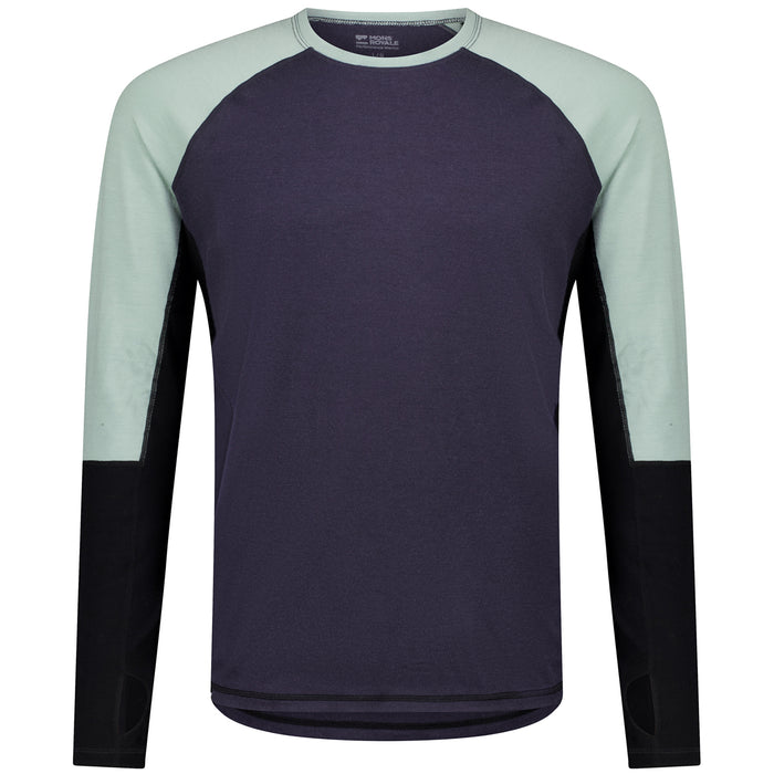 MONS ROYALE Olympus Long Sleeve Top - Men's Dew/9 Iron/Black
