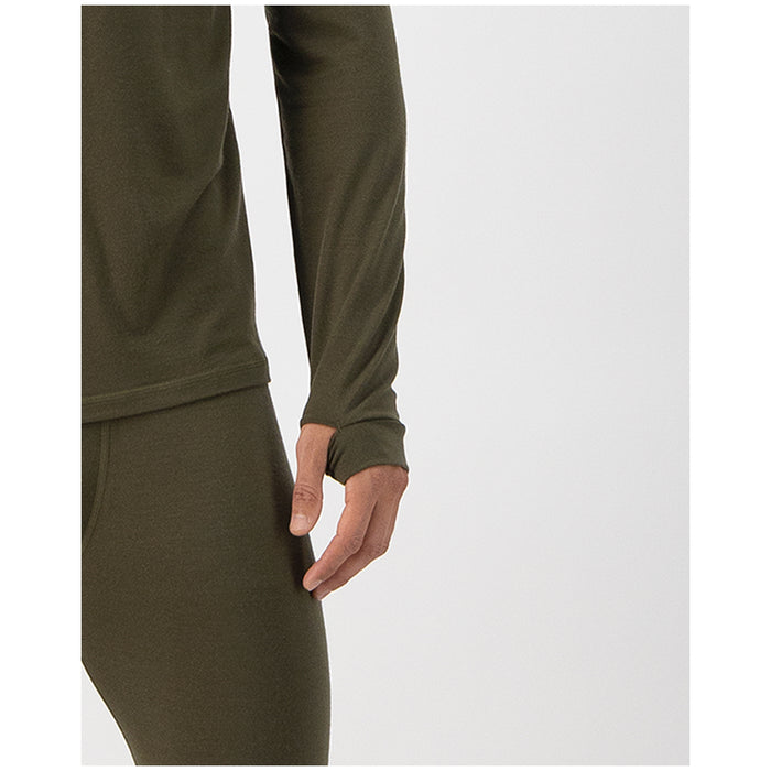 MONS ROYALE Cascade Merino Flex 200 Long Sleeve Top - Men's Dark Olive