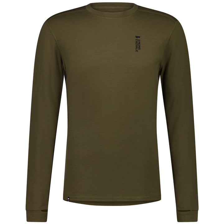 MONS ROYALE Cascade Merino Flex 200 Long Sleeve Top - Men's Dark Olive