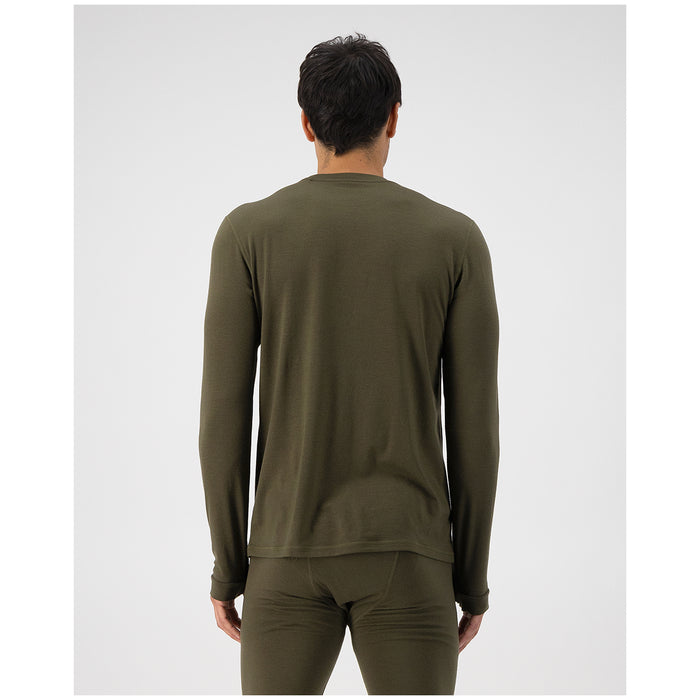 MONS ROYALE Cascade Merino Flex 200 Long Sleeve Top - Men's Dark Olive