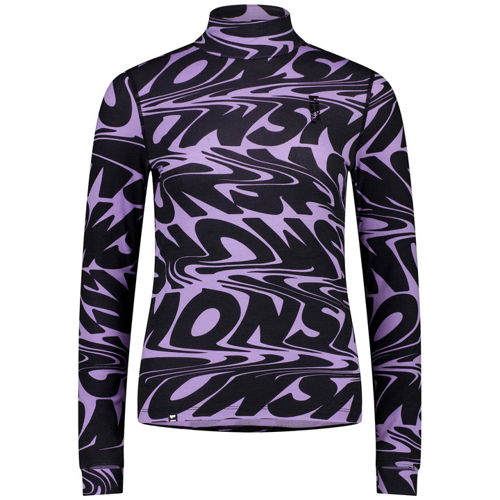 MONS ROYALE Cascade Mock Neck Top - Women's Signal Lost Lupin