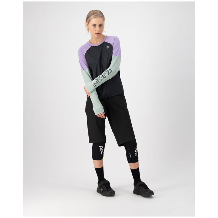 MONS ROYALE Tarn Merino Shift Wind Jersey - Women's Glacier/Lupin/Black