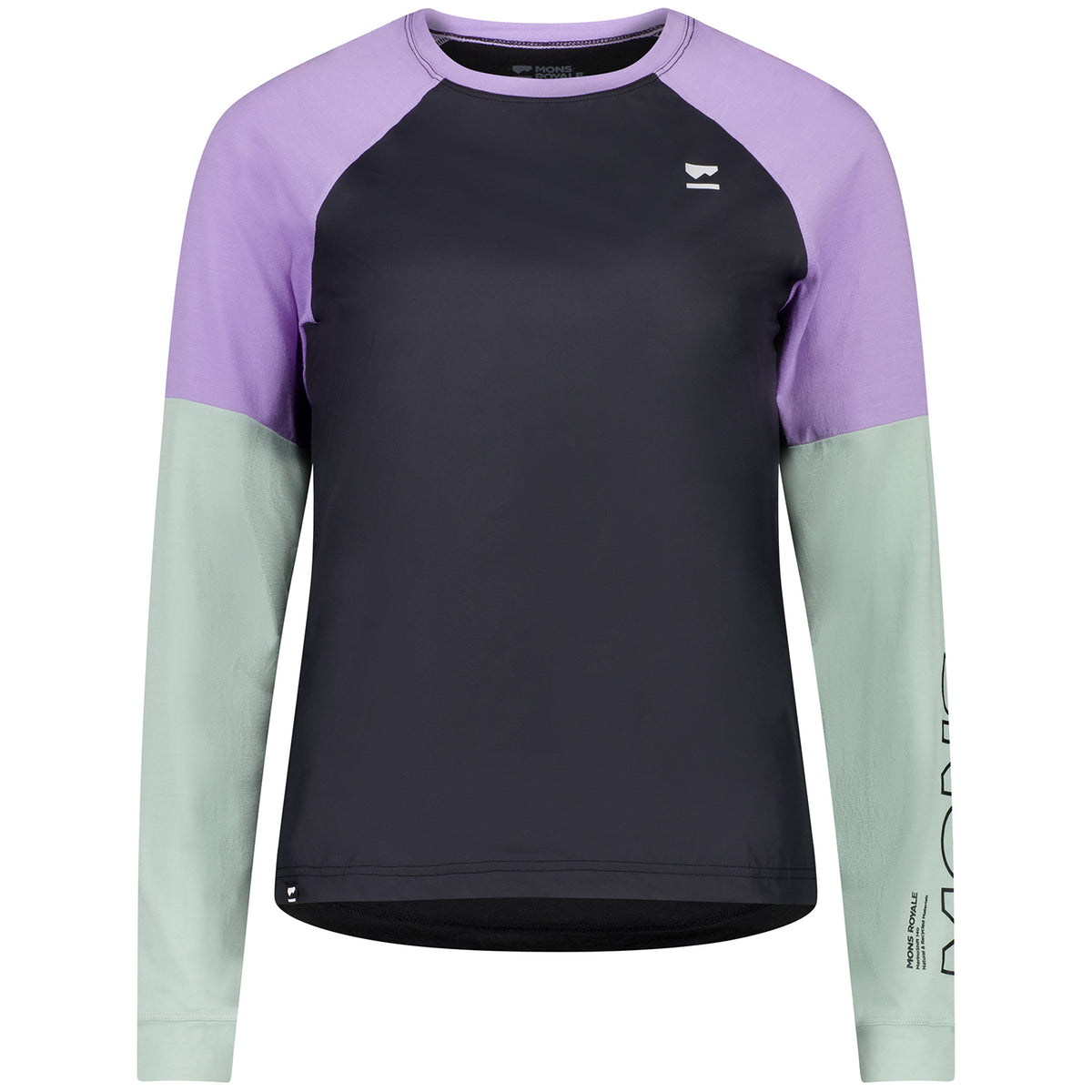 MONS ROYALE Tarn Merino Shift Wind Jersey - Women's Glacier/Lupin/Black