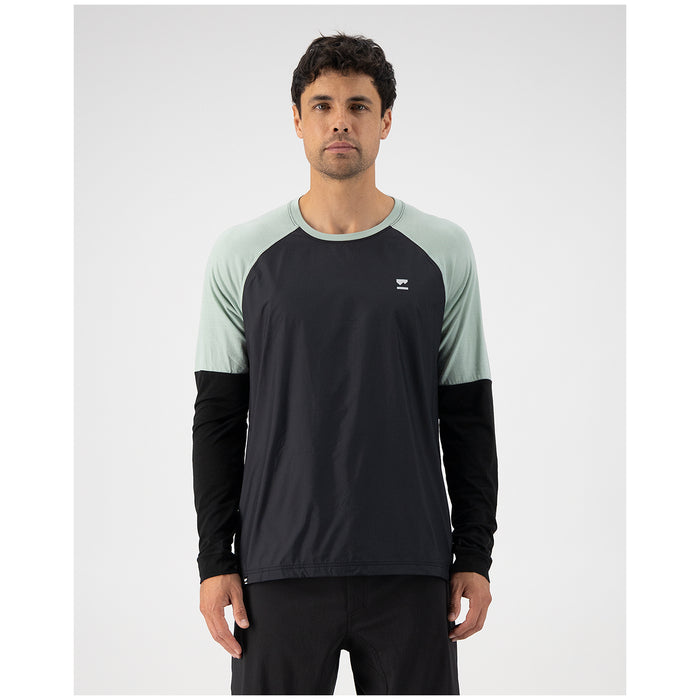 MONS ROYALE Tarn Merino Shift Wind Jersey Glacier/Black