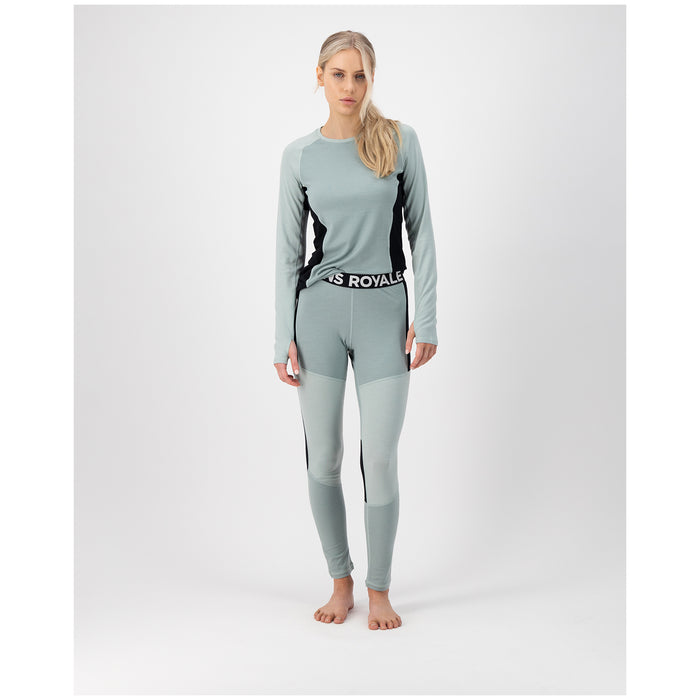 MONS ROYALE Olympus Long Sleeve Top - Women's Glacier/Dew/Black