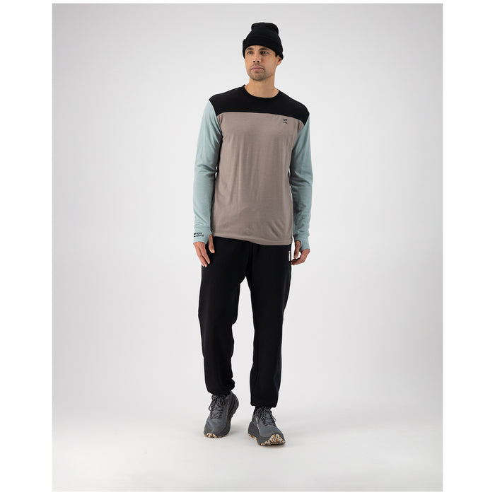 MONS ROYALE Yotei Long-Sleeve Top - Men's Dew/Cinder/Black