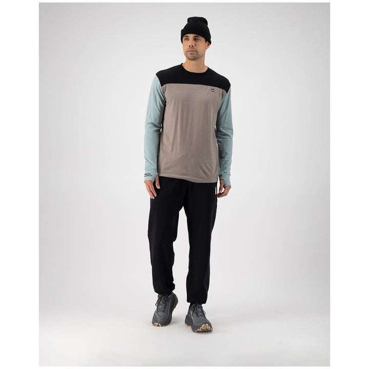 MONS ROYALE Yotei Long-Sleeve Top - Men's Dew/Cinder/Black