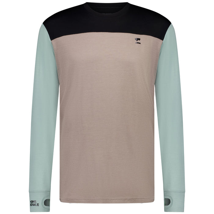 MONS ROYALE Yotei Long-Sleeve Top - Men's Dew/Cinder/Black