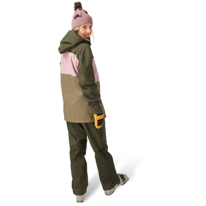 Flylow Lucy Anorak - Women's Evergreen/Dusty Iris/Capers