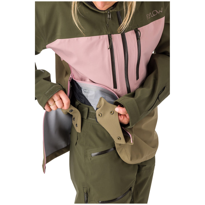 Flylow Lucy Anorak - Women's Evergreen/Dusty Iris/Capers