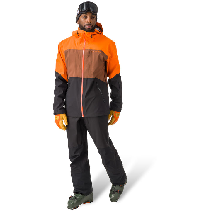 Flylow Malone Jacket - Men's Blaze/Bigfoot/Black