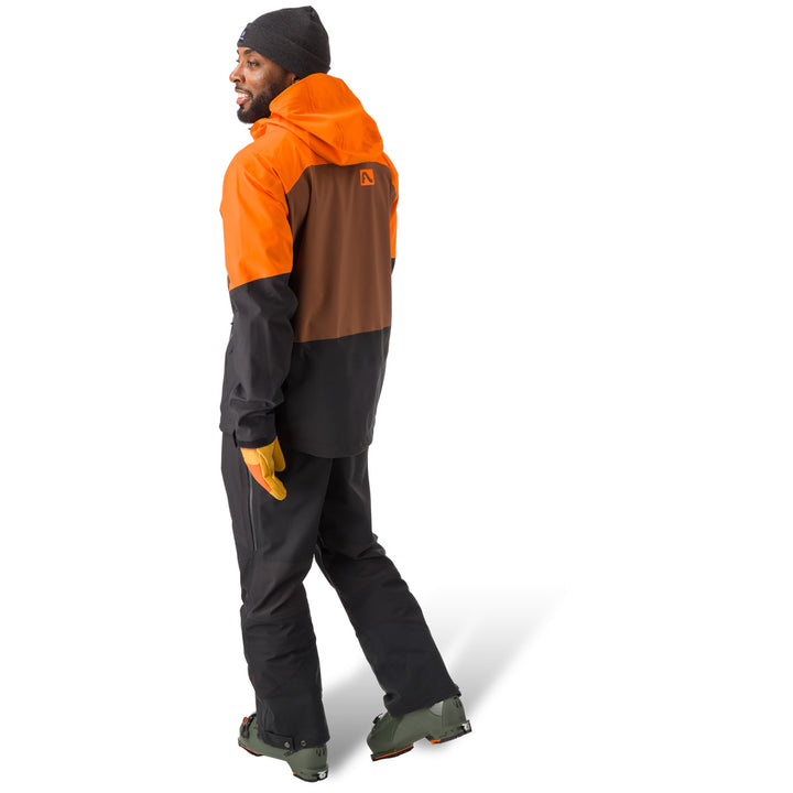 Flylow Malone Jacket - Men's Blaze/Bigfoot/Black