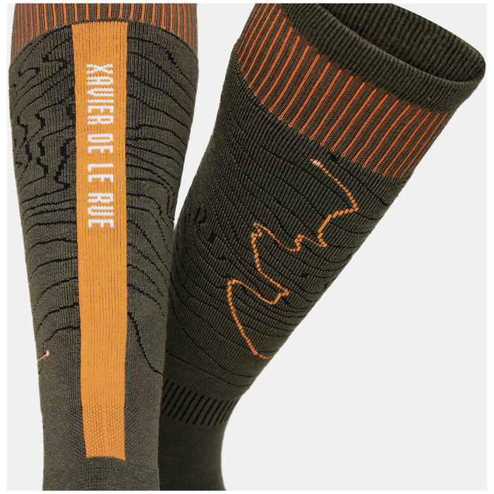 Le Bent Xavier De Le Rue Pro Series Light Cushion Snow Socks Dark Eucalyptus