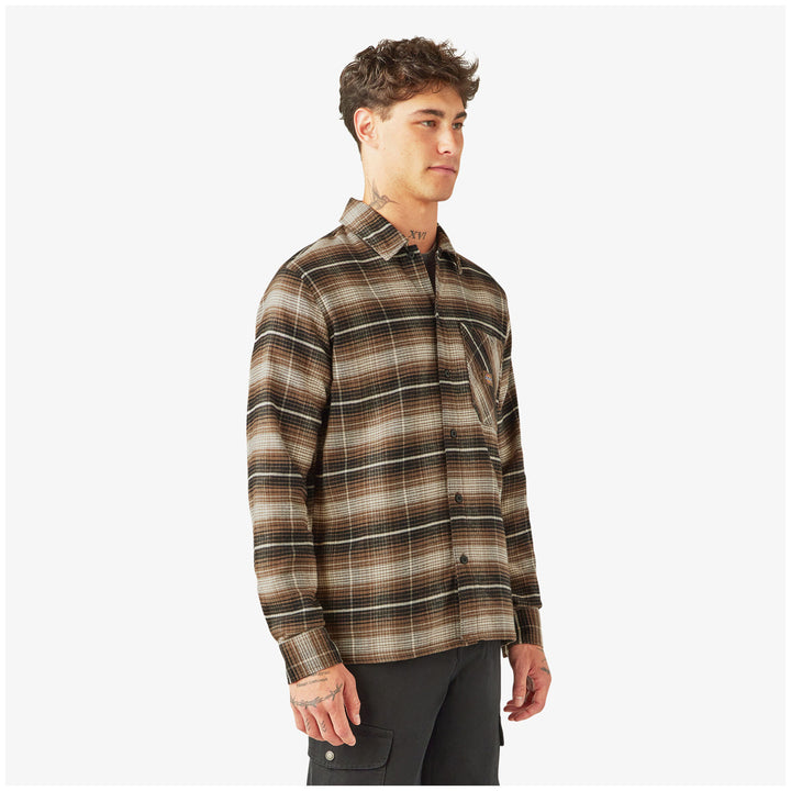 Dickies Forest Check Shirt - Men's Mushroom