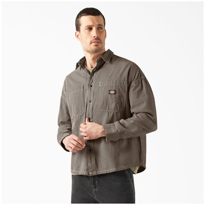 Dickies Hickory Long-Sleeve Shirt - Men's Mushroom