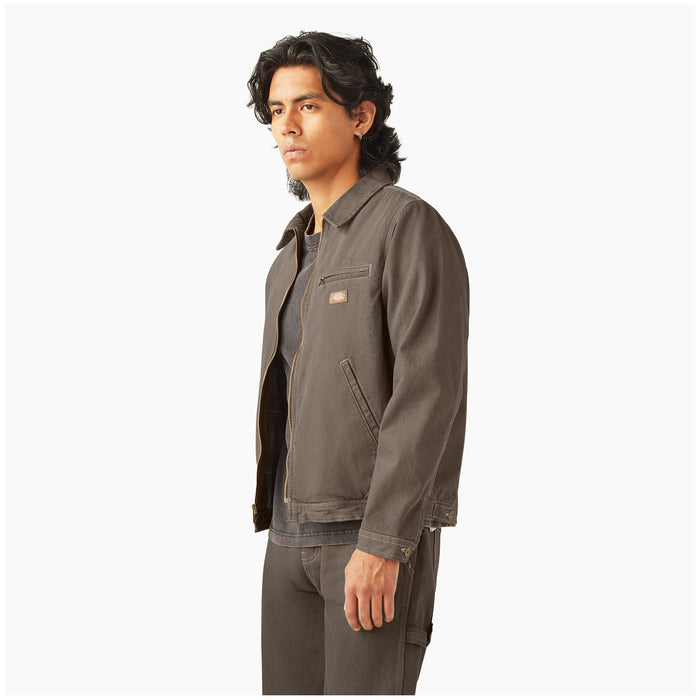 Dickies Denim Lined Jacket - Men's Mushroom