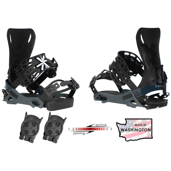 Karakoram PRIME Wayfinder + Quiver Connectors Snowboard Bindings - Women's 2025