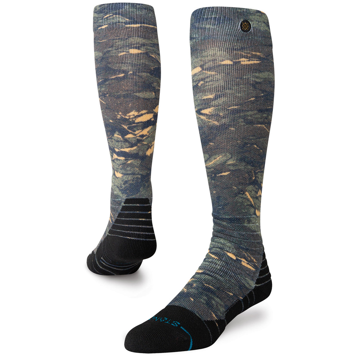 Stance Rompin Mid Poly Snow Socks Camo