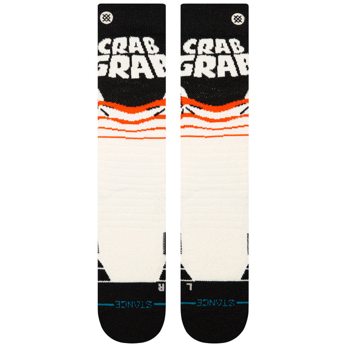 Stance Crab Grab Mid Poly Snow Socks Cream