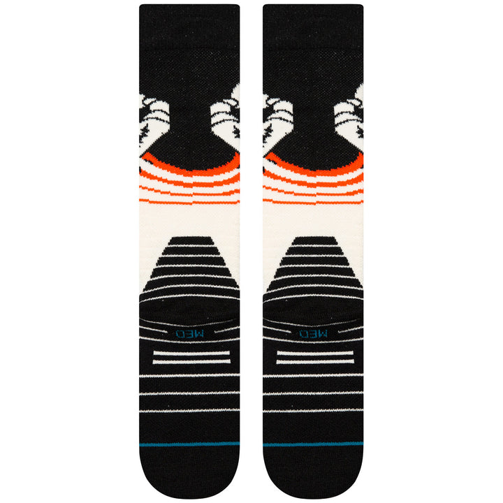 Stance Crab Grab Mid Poly Snow Socks Cream