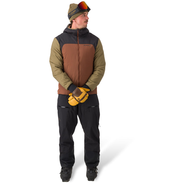 Flylow Crowe Jacket - Men's Bigfoot/Black/Capers