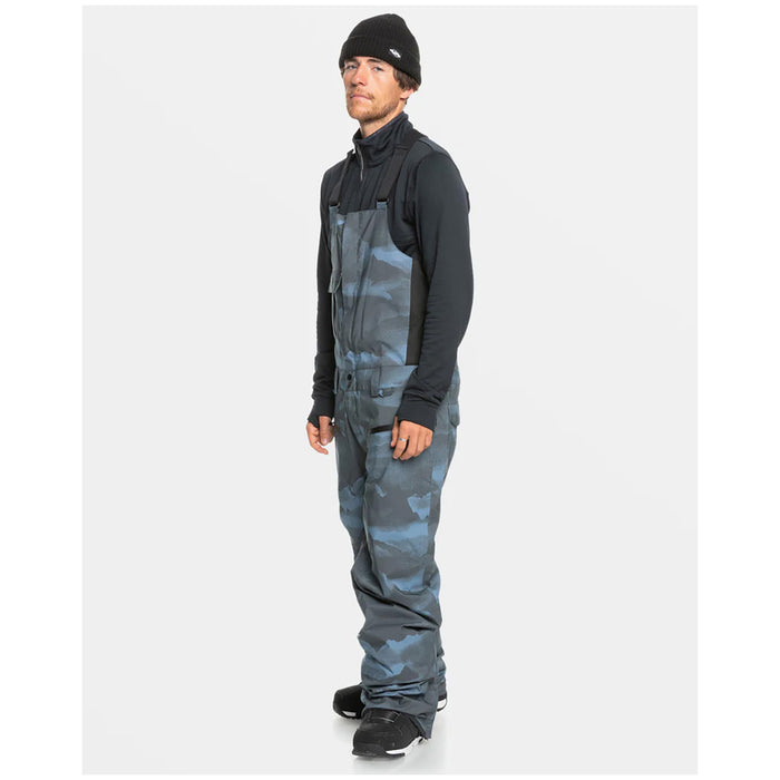 Quiksilver Utility Bibs - Men's Mountain Spray Flint Stone
