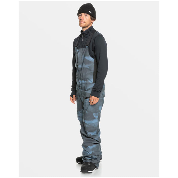 Quiksilver Utility Bibs - Men's Mountain Spray Flint Stone