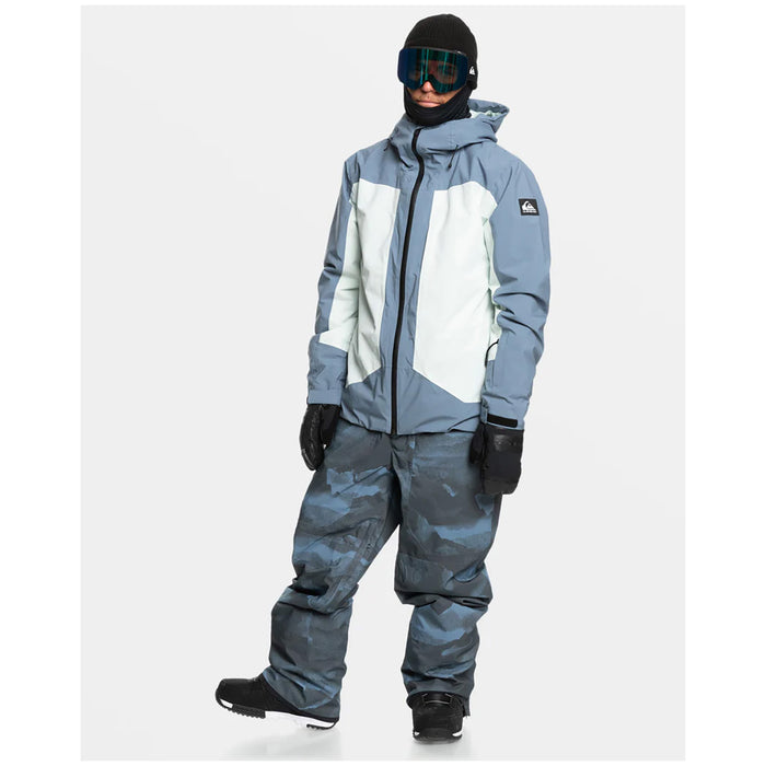 Quiksilver Utility Bibs - Men's Mountain Spray Flint Stone