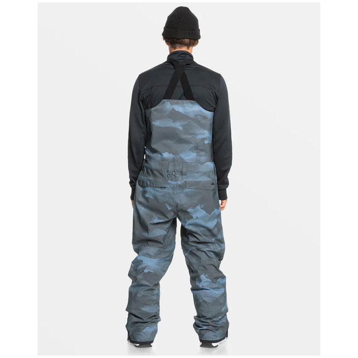 Quiksilver Utility Bibs - Men's Mountain Spray Flint Stone