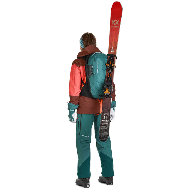 Ortovox LiTRIC Freeride 16L S Avabag Expansion Zip-On Pacific Green