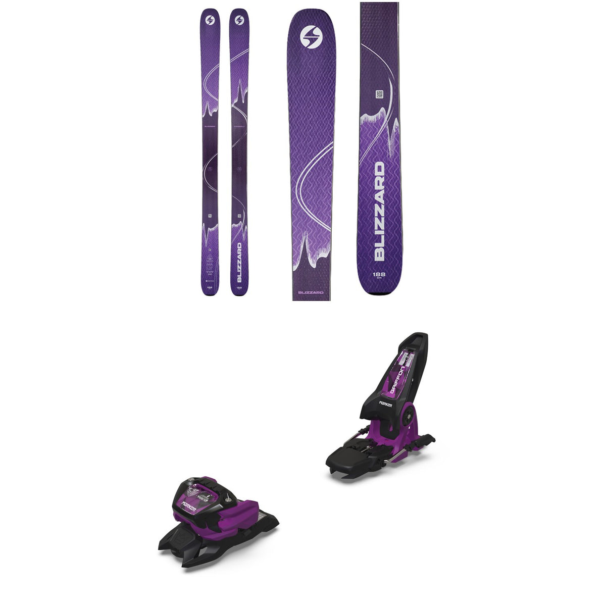 Blizzard Anomaly 102 Skis + Marker Griffon 13 ID Ski Bindings 2025