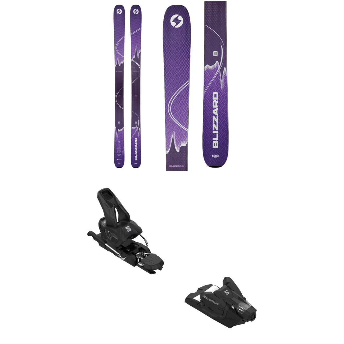 Blizzard Anomaly 102 Skis + Salomon Strive 12 GW Ski Bindings 2025