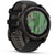 Garmin fenix 8 - Sapphire Solar Smartwatch Carbon Gray DLC Titanium w/Black/Pebble Gray Silicone Band
