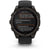 Garmin fenix 8 - Sapphire Solar Smartwatch Carbon Gray DLC Titanium w/Black/Pebble Gray Silicone Band