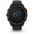 Garmin fenix 8 - Sapphire Solar Smartwatch Carbon Gray DLC Titanium w/Black/Pebble Gray Silicone Band