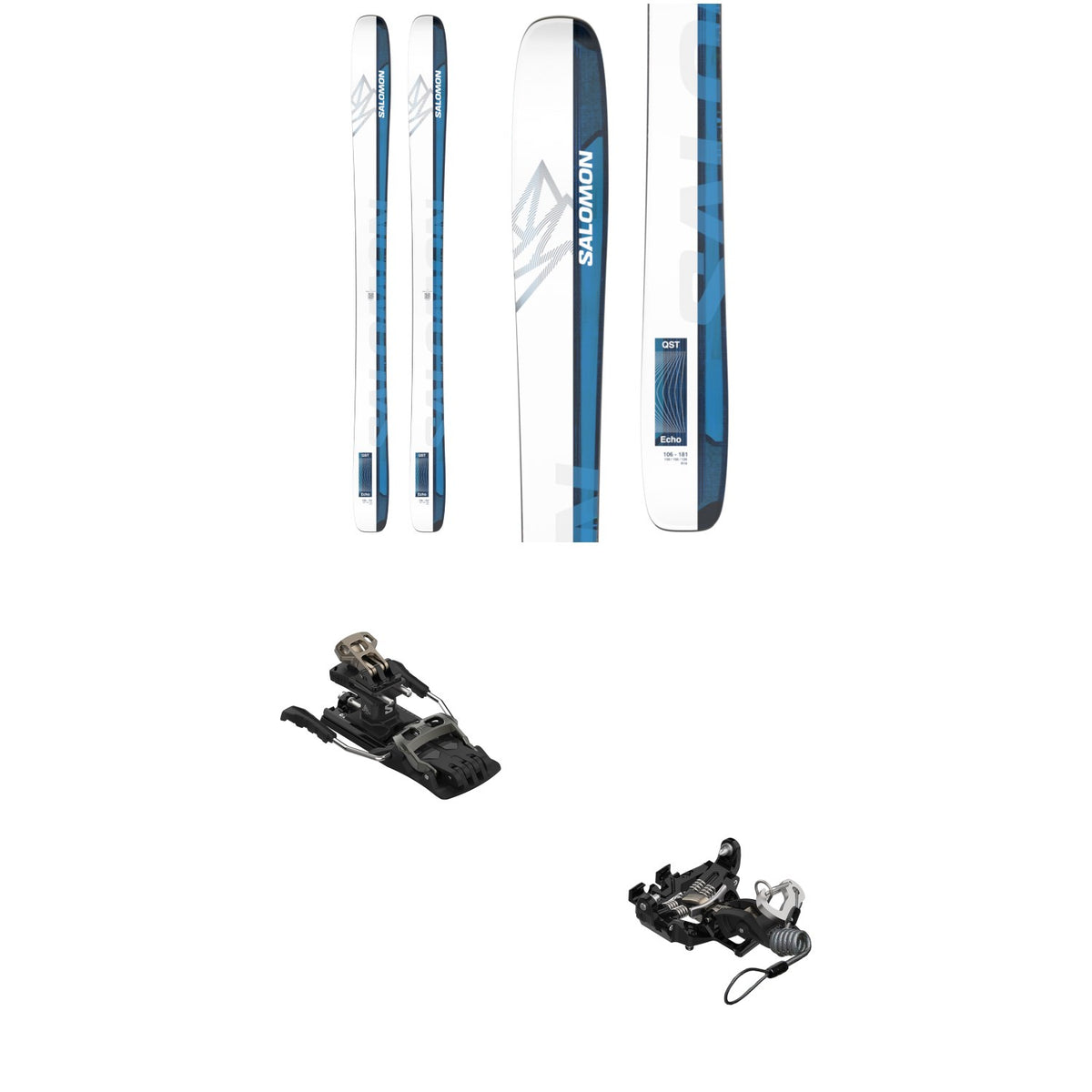 Salomon QST Echo 106 Skis + Salomon MTN Pure Alpine Touring Ski Bindings 2025