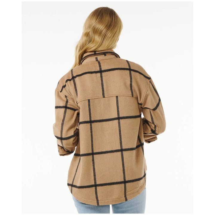 Rip Curl The Search Flannel Shirt - Women's Beige