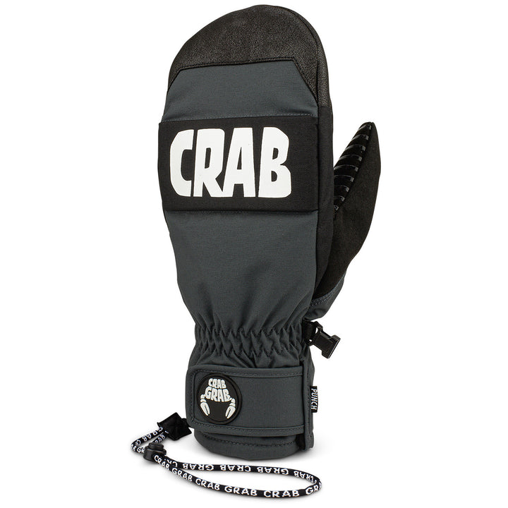 Crab Grab Punch Mittens Washed Black