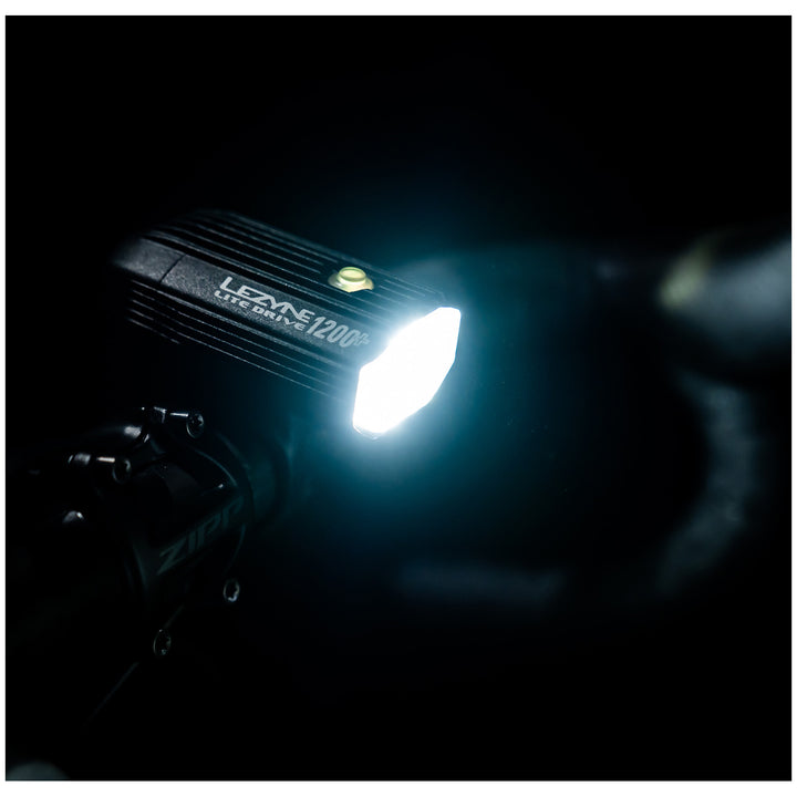 Lezyne Lite Drive 1200+ Front Bike Light Satin Black