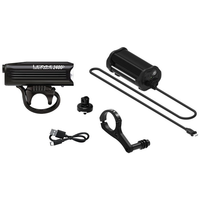 Lezyne Mega Drive 2400+ Front Bike Light Black